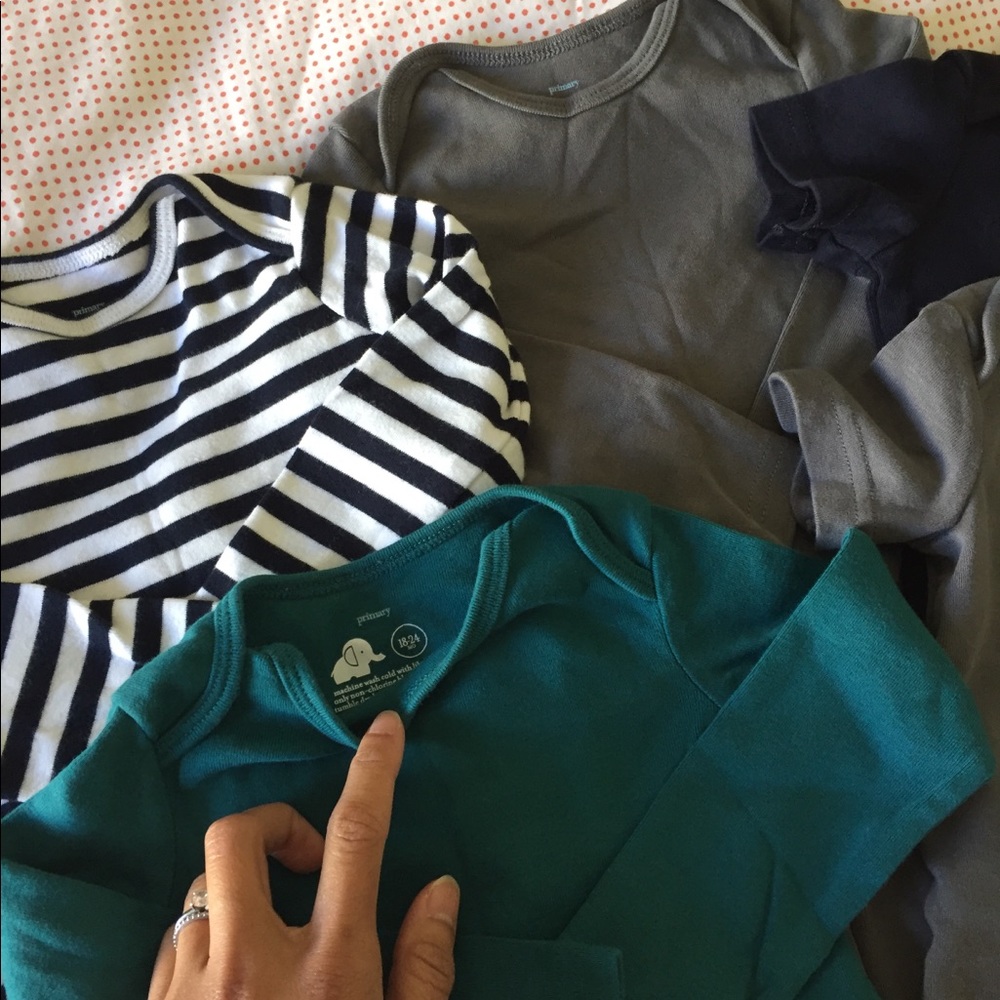 Primary onesies mix (LS and SS) 18-24mos